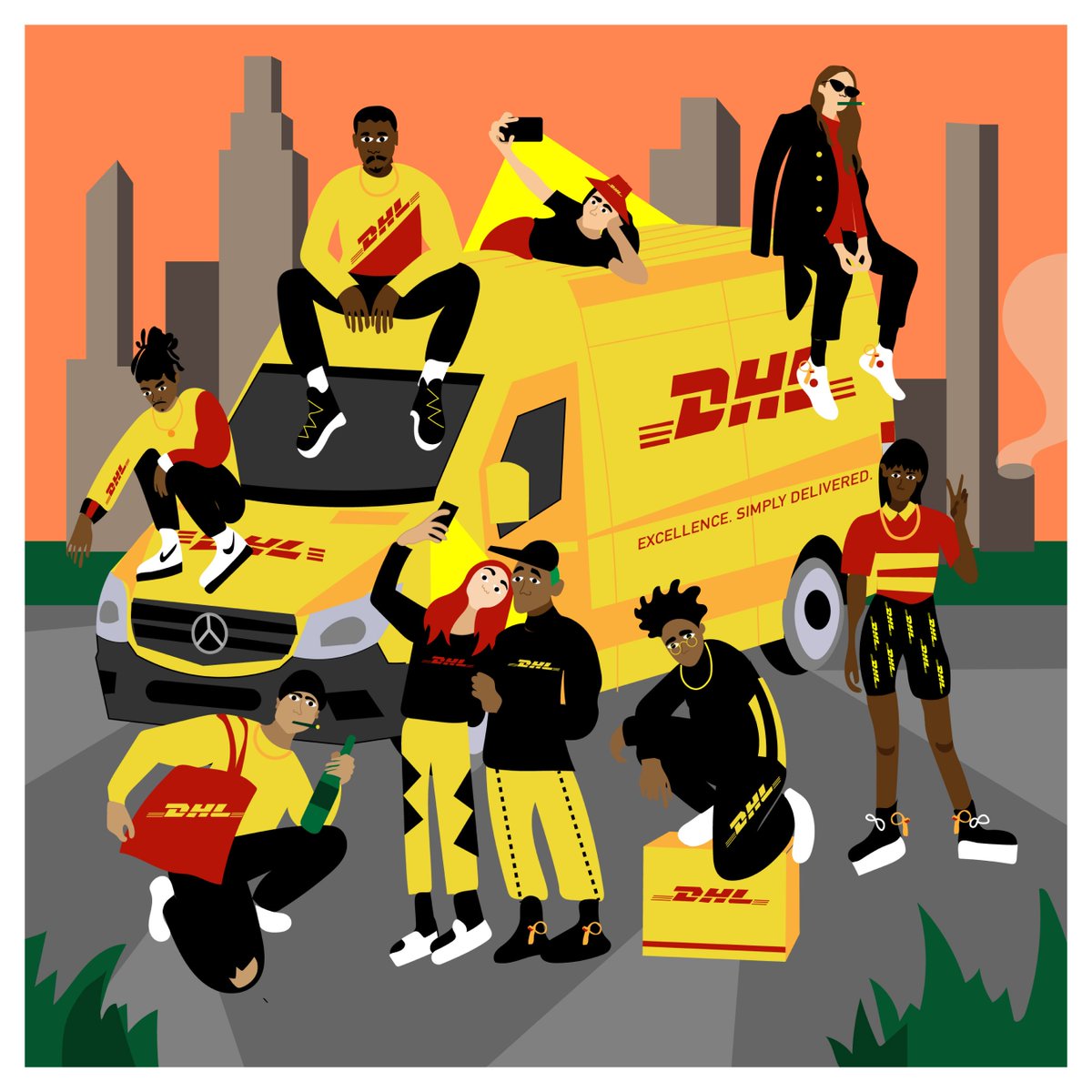 DHL case study visual